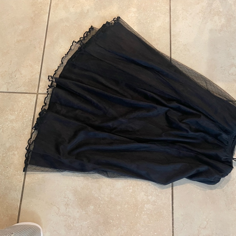 Elegant Black Lace Skirt